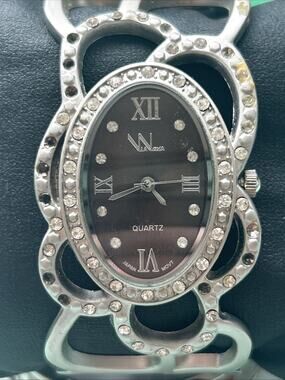 Via Nova Silver Tone Quartz Watch